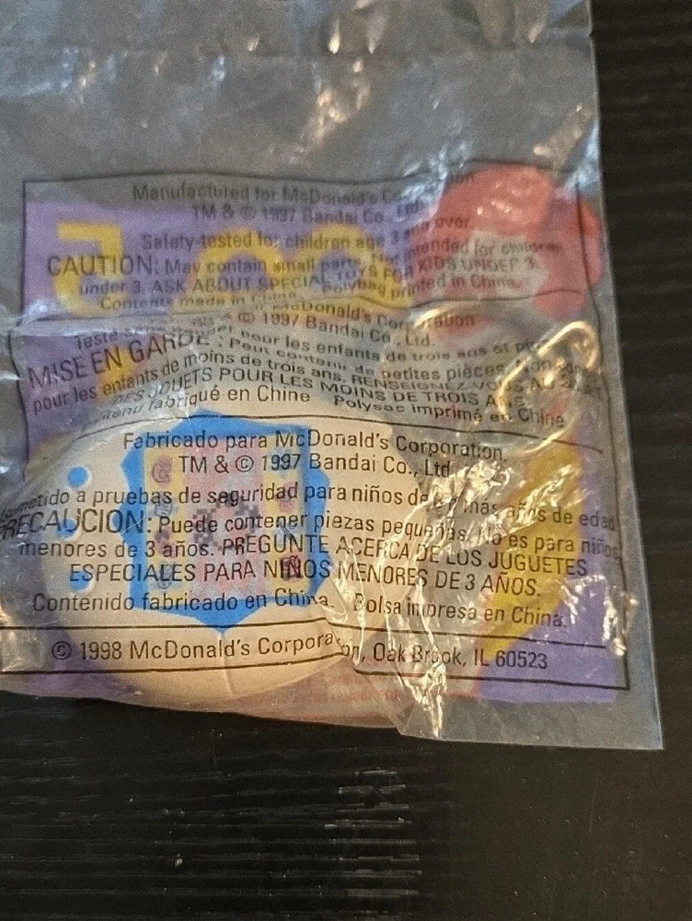 McDonald's Mini Tamagotchi Party Favors - Red Orange Yellow Blue White
